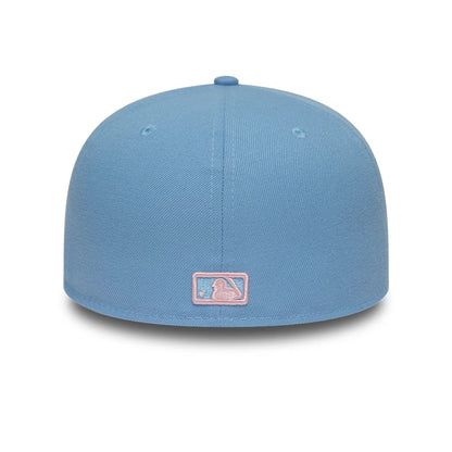 Pictured is this MLB Cherub New York Yankees 59FIFTY Fitted cap in pastel blue. 5