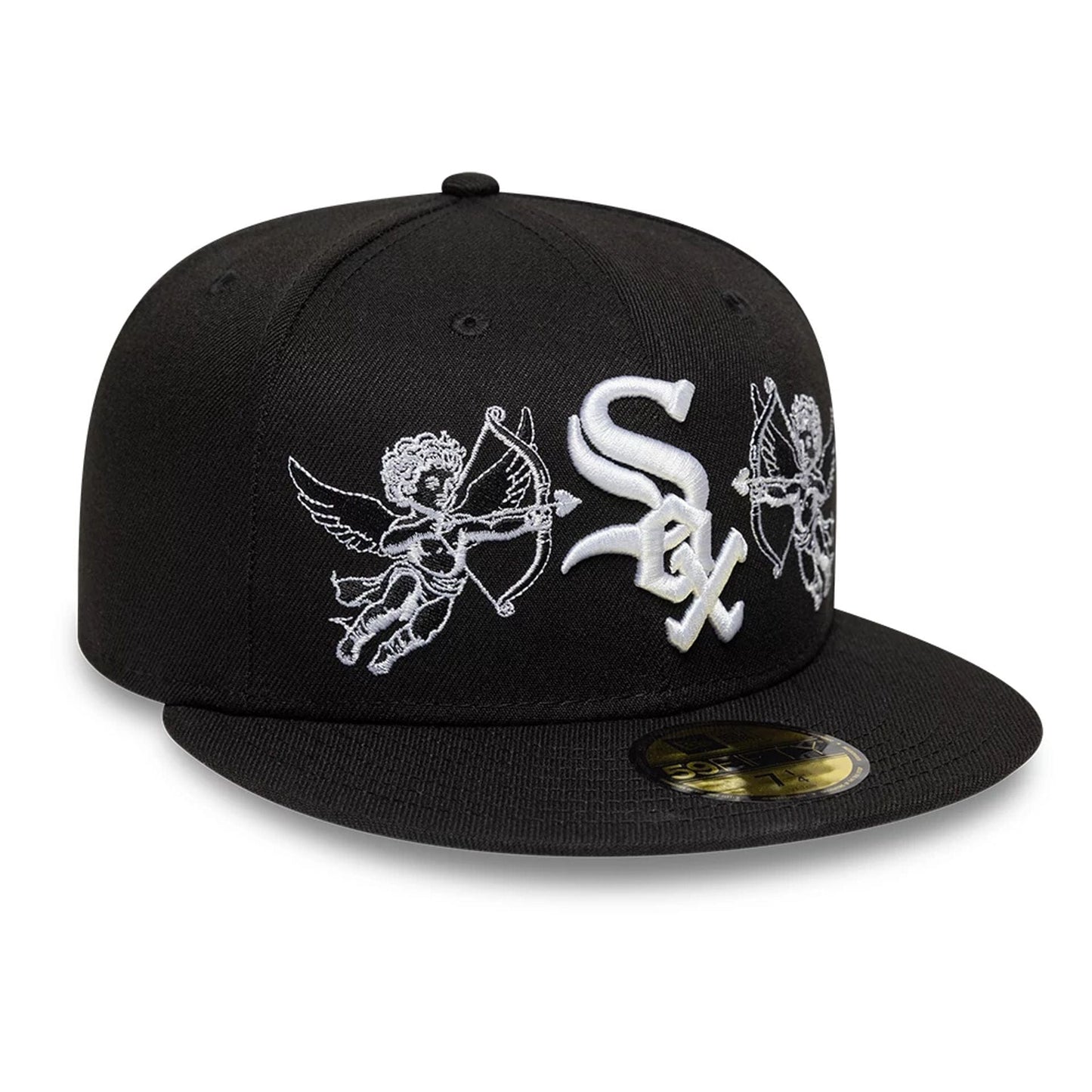 Pictured is this MLB Cherub Chicago White Sox 59FIFTY Fitted cap in black. 3