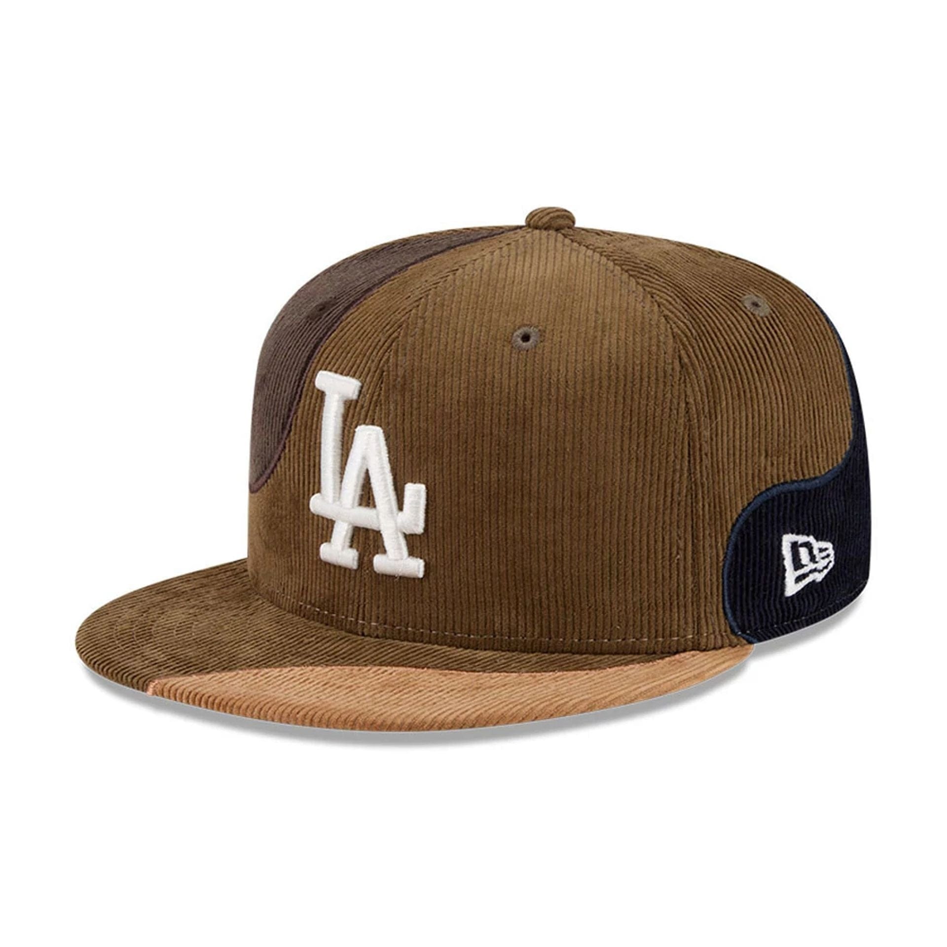 Pictured is this MLB Patch Cord LA Dodgers 59FIFTY Fitted cap in Multi. 1