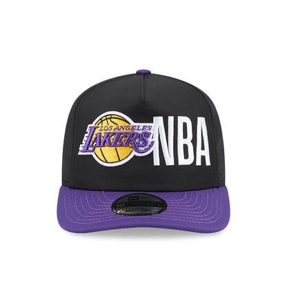 Pictured is this NBA Team Logo LA Lakers 19TWENTY cap in purple. 3