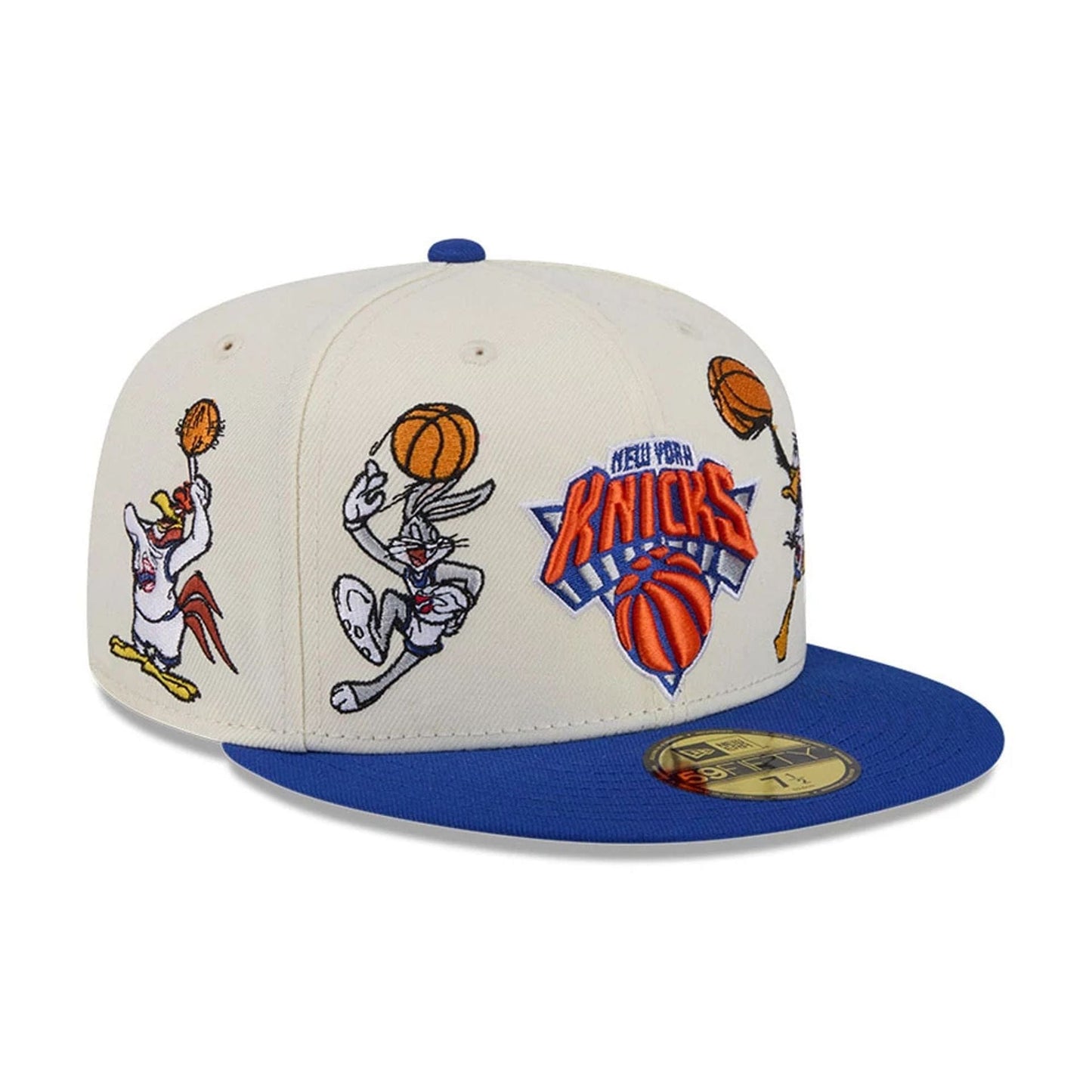 Pictured is this Space Jam Tune Squad New York Knicks 59FIFTY Fitted cap in White. 4