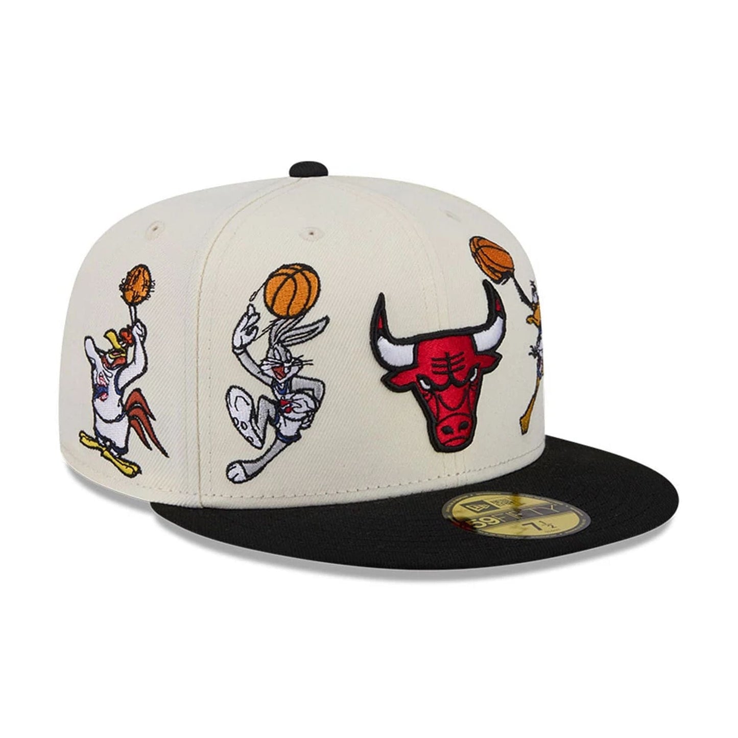 Pictured is this Space Jam Tune Squad Chicago Bulls 59FIFTY Fitted cap in White. 4