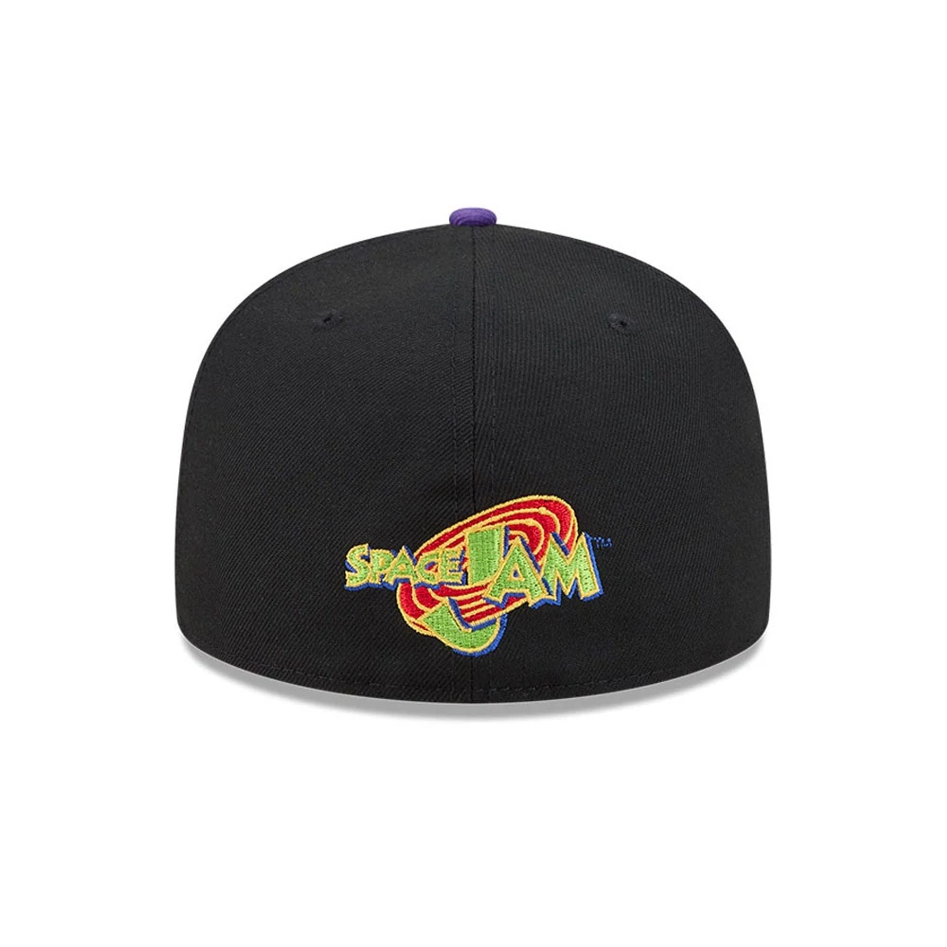 Pictured is this Space Jam Monstars LA Lakers 59FIFTY Fitted cap in Black. 5