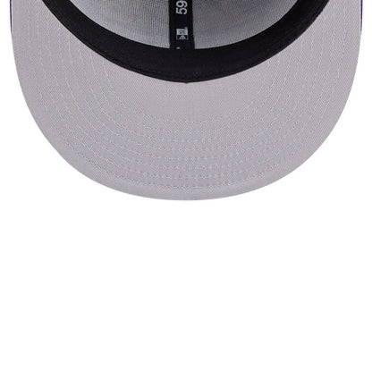 Pictured is this Space Jam Monstars LA Lakers 59FIFTY Fitted cap in Black. 2