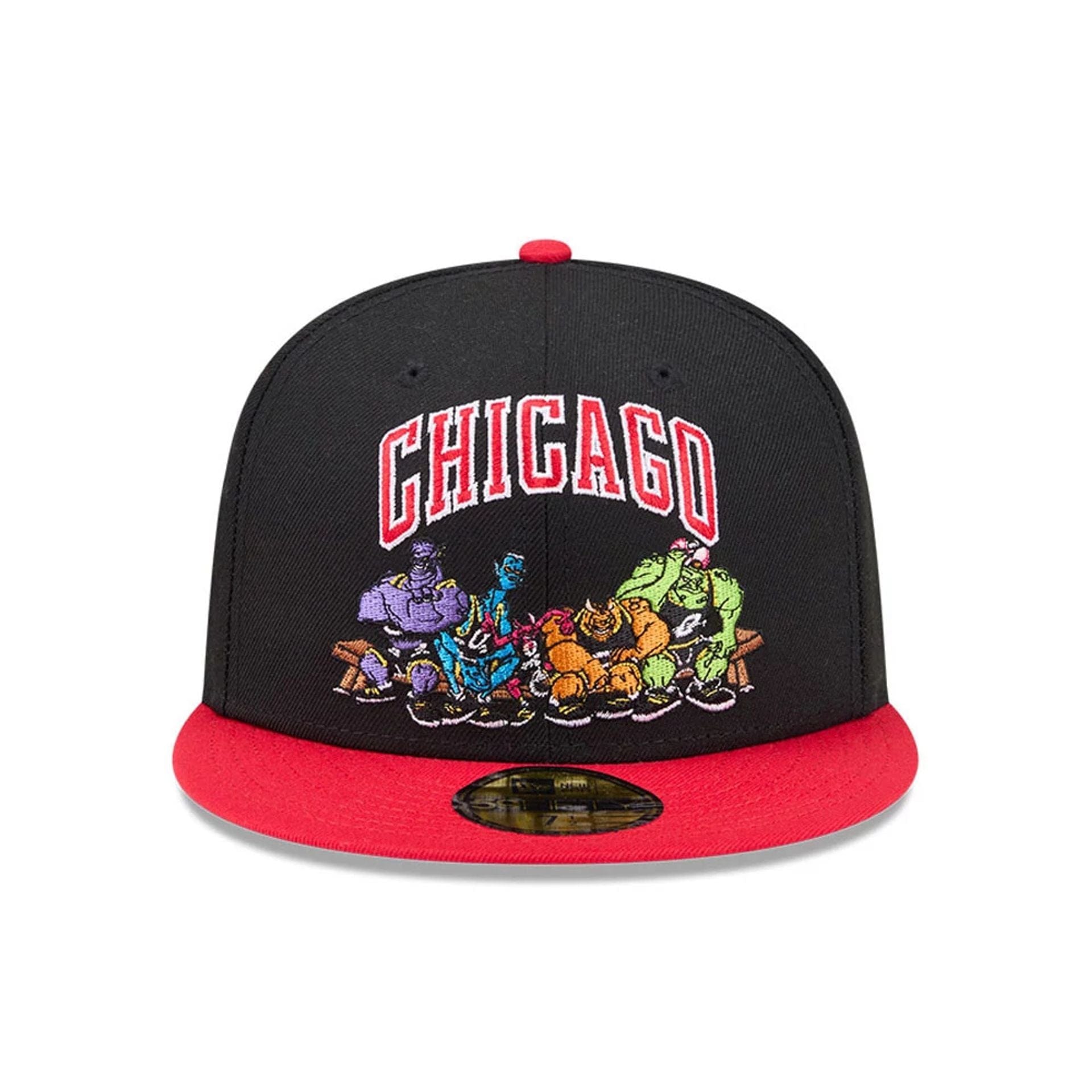 Pictured is this Space Jam Monstars Chicago Bulls 59FIFTY Fitted cap in Black. 3