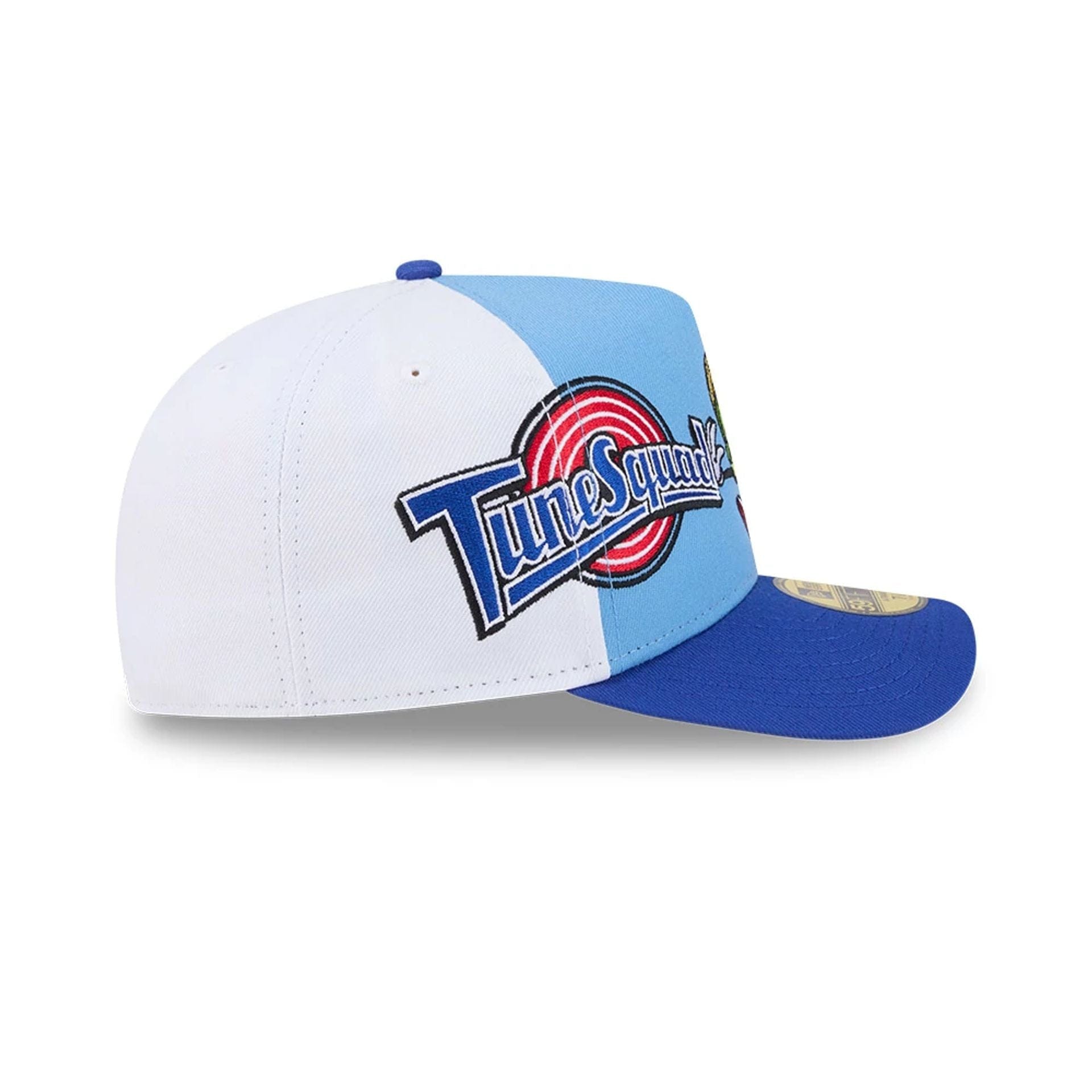 Pictured is this Space Jam Referee 59FIFTY A-Frame Fitted cap in blue. 7