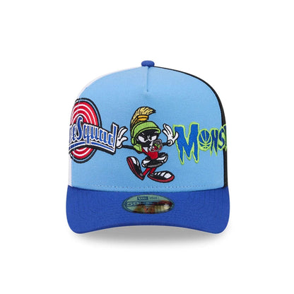 Pictured is this Space Jam Referee 59FIFTY A-Frame Fitted cap in blue. 3