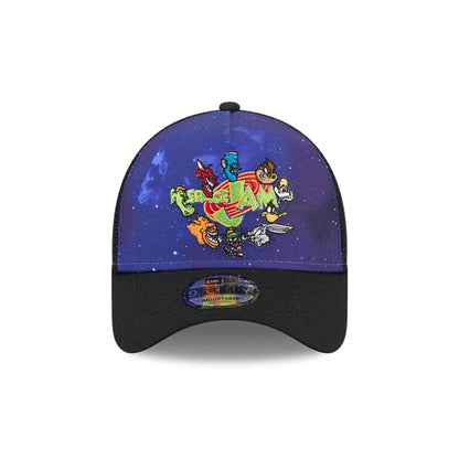 Pictured is this Space Jam Rivalry 9FORTY A-Frame Trucker cap in black. 3