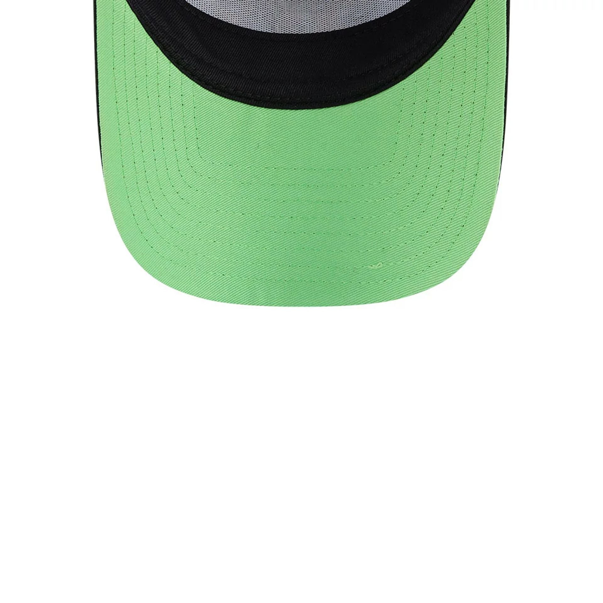 Pictured is this Space Jam Rivalry 9FORTY A-Frame Trucker cap in black. 2