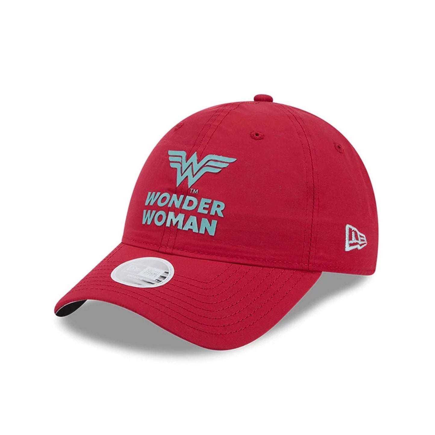 Pictured is this Womens DC Wonder Woman Open Back cap in dark red. 1