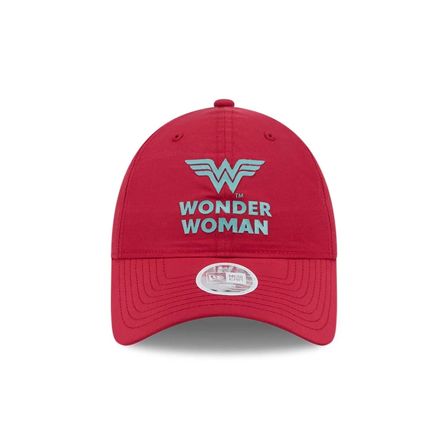 Pictured is this Womens DC Wonder Woman Open Back cap in dark red. 4