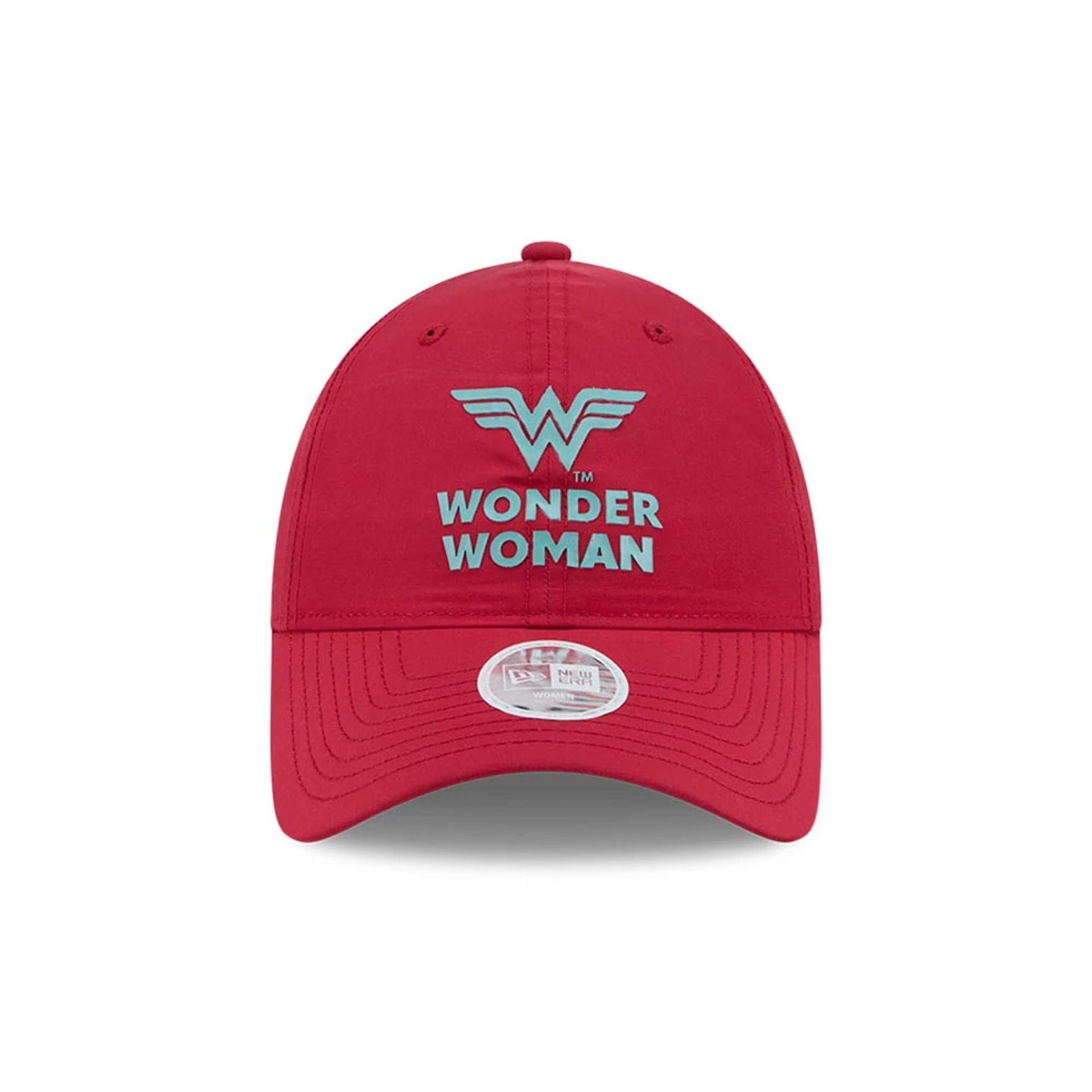 Pictured is this Womens DC Wonder Woman Open Back cap in dark red. 4
