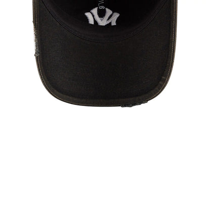 Pictured is this MLB Stencil Distressed New York Yankees 9TWENTY cap in black. 7