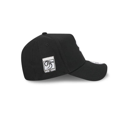 Pictured is this MLB Cooperstown Anniversary Chicago White Sox 9FORTY A-Frame cap in black. 5