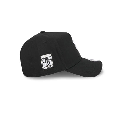 Pictured is this MLB Cooperstown Anniversary Chicago White Sox 9FORTY A-Frame cap in black. 5