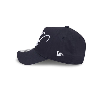 Pictured is this MLB Calligraphy New York Yankees 9FORTY A-Frame cap in navy. 6