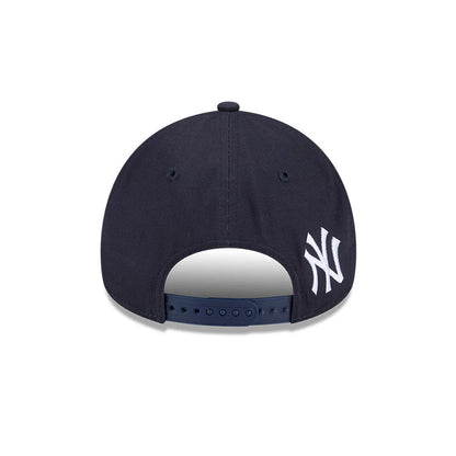 Pictured is this MLB Calligraphy New York Yankees 9FORTY A-Frame cap in navy. 7