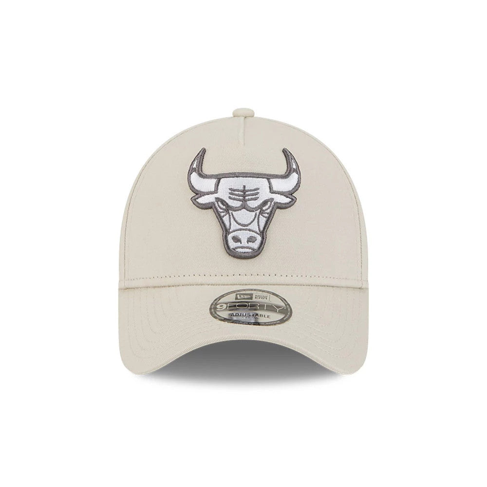 Pictured is this NBA Concrete Chicago Bulls 9FORTY A-Frame cap in Stone. 3
