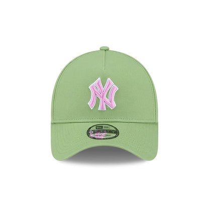Pictured is this MLB Strawberry Matcha New York Yankees 9FORTY A-Frame cap in green. 4