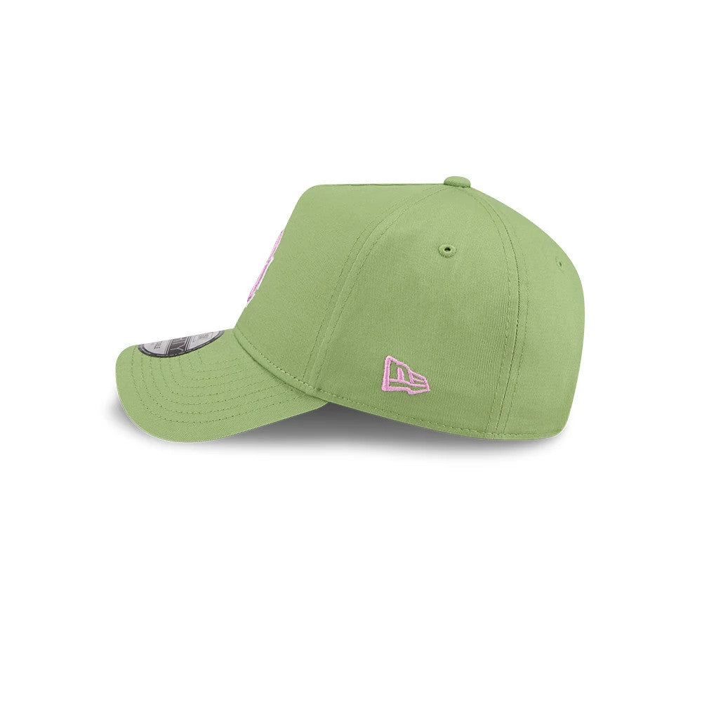 Pictured is this MLB Strawberry Matcha LA Dodgers 9FORTY A-Frame cap in green. 6