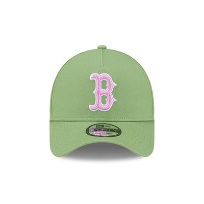 Pictured is this MLB Strawberry Matcha Boston Red Sox 9FORTY A-Frame cap in green. 3