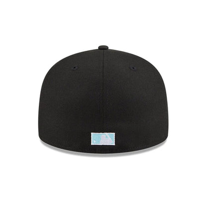 Pictured is this MLB Camo Infill LA Dodgers 59FIFTY Fitted cap in black. 7