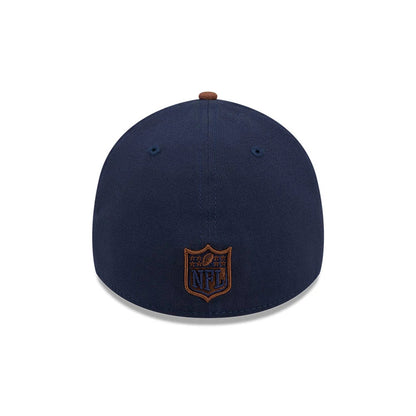 Pictured is this NFL Blueberry Tiramisu Las Vegas Raiders 39THIRTY A-Frame Stretch Fit cap in navy. 7