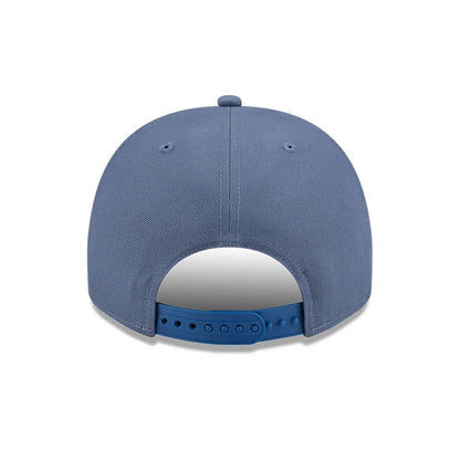 Pictured is this MLB Slate Stone LA Dodgers 9FIFTY A-Frame Snapback cap in dark blue. 7