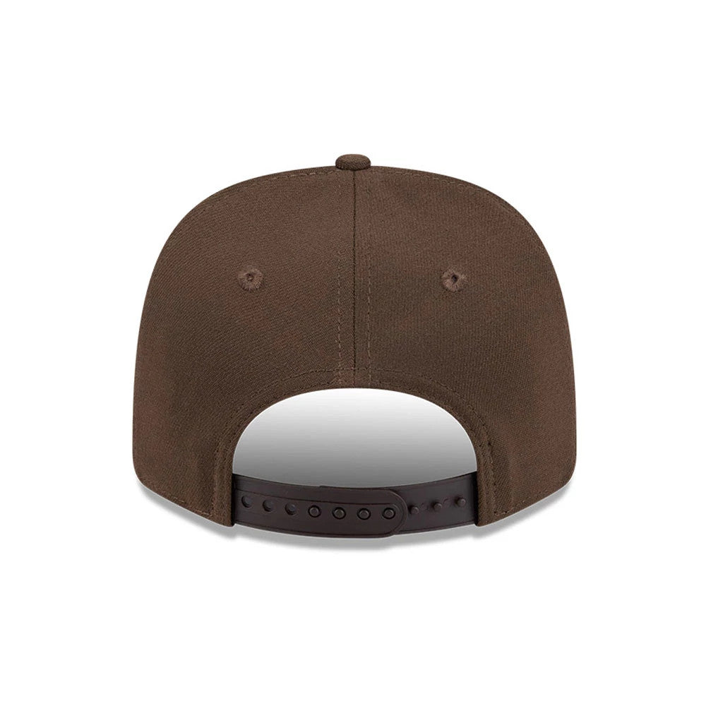 Pictured is this MLB San Diego Padres 9SEVENTY Stretch Snap cap in dark brown. 7
