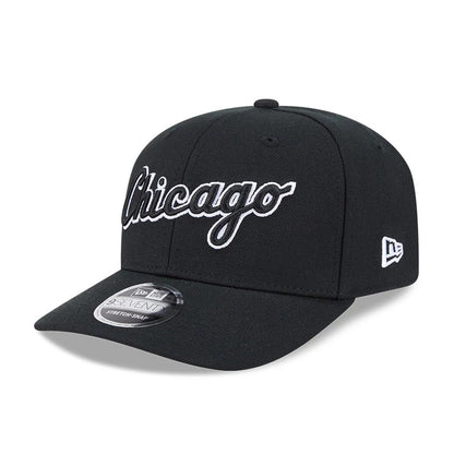 Pictured is this MLB Chicago White Sox 9SEVENTY Stretch Snap cap in black. 4
