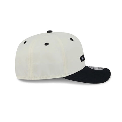 Pictured is this New Era Linear Logo 9SEVENTY Stretch Snap cap in white. 6