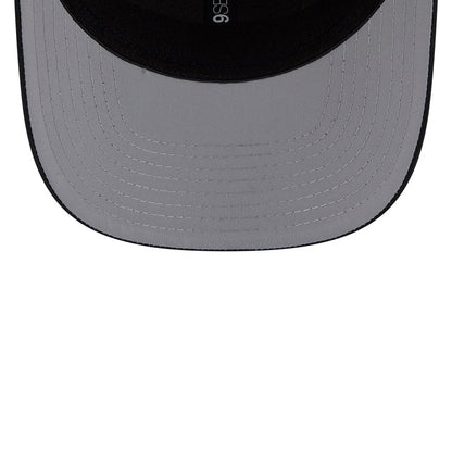 Pictured is this New Era Linear Logo 9SEVENTY Stretch Snap cap in white. 2