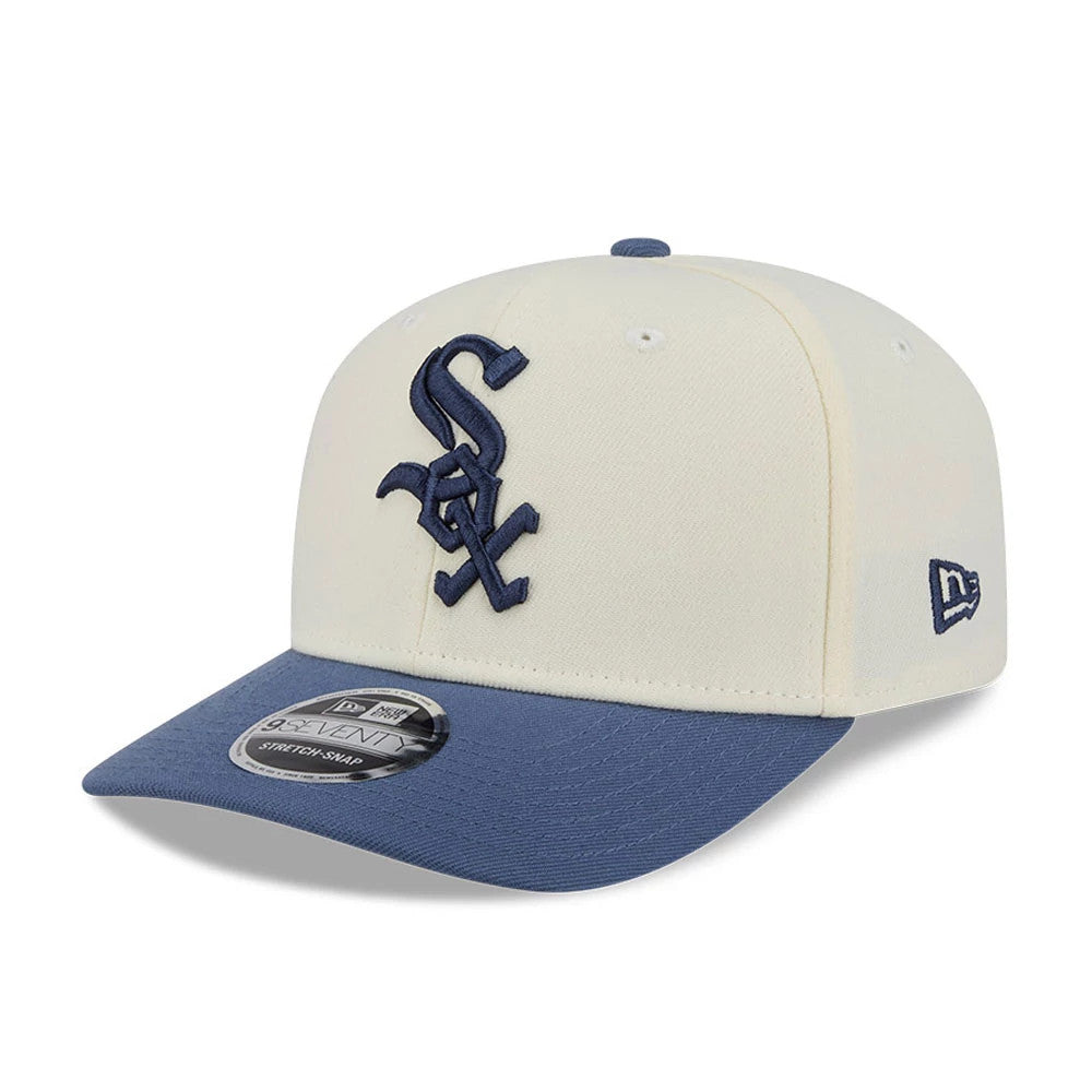 MLB Slate Stone White Sox White 9SEVENTY Stretch Snap Cap | NEC EU
