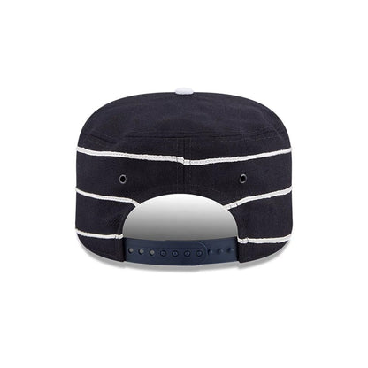Pictured is this MLB Cooperstown New York Yankees Pillbox Adjustable cap in navy. 7