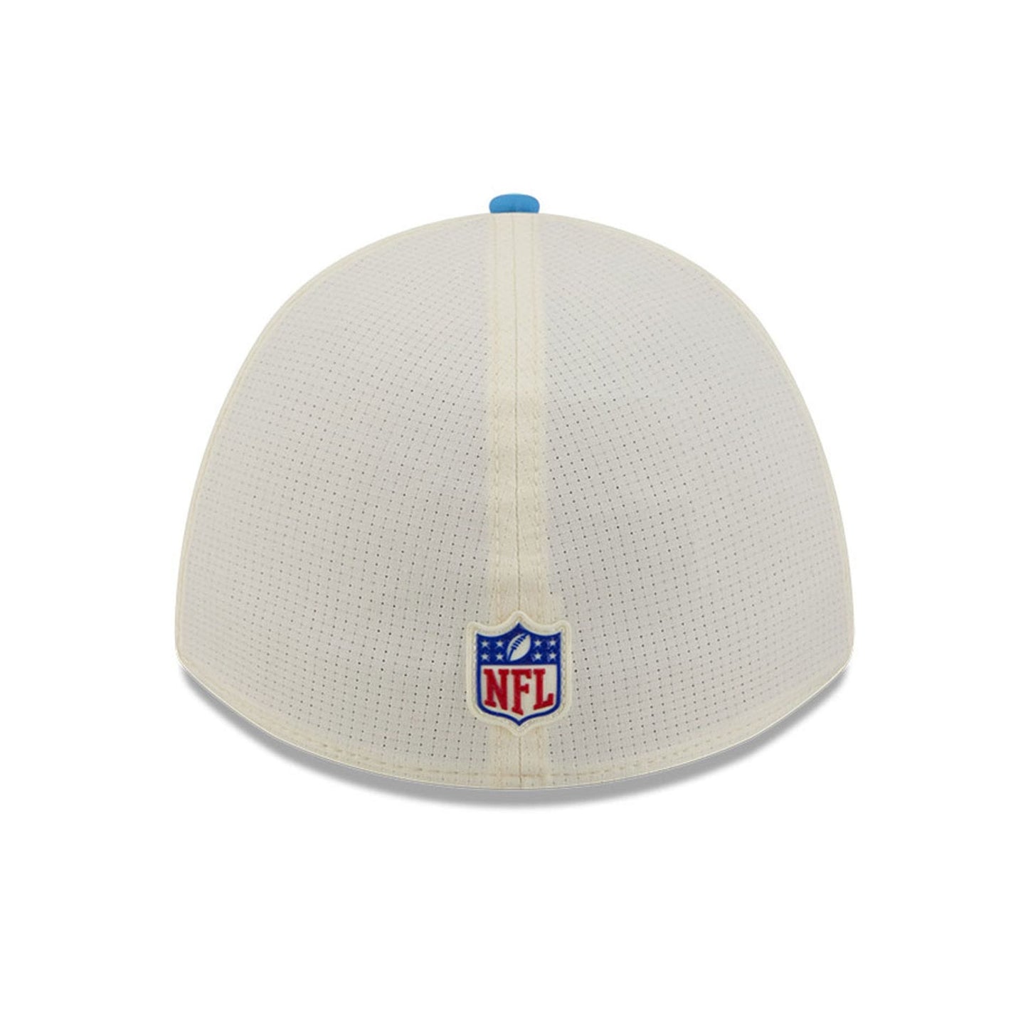 Pictured is this NFL Training 2026 Los Angeles Chargers 39THIRTY M-Crown Stretch Fit cap in white. 6