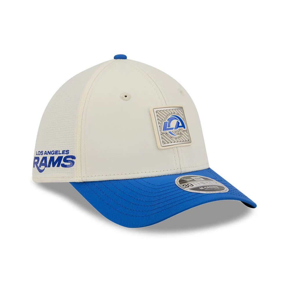 NFL Training 2026 LA Rams White 39THIRTY M-Crown Stretch Fit Cap | NEC EU
