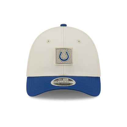Pictured is this NFL Training 2026 Indianapolis Colts 39THIRTY M-Crown Stretch Fit cap in white. 2