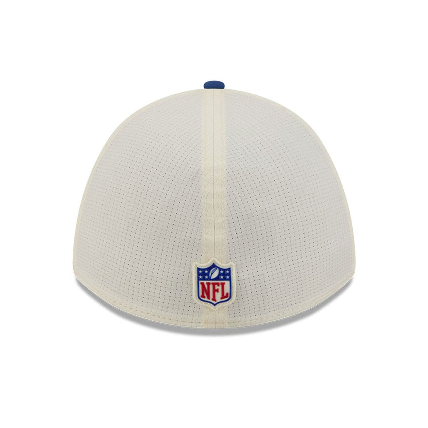 Pictured is this NFL Training 2026 Indianapolis Colts 39THIRTY M-Crown Stretch Fit cap in white. 6