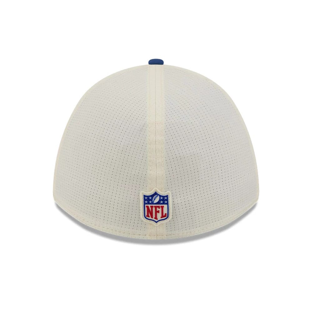 Pictured is this NFL Training 2026 Indianapolis Colts 39THIRTY M-Crown Stretch Fit cap in white. 6