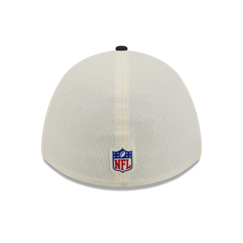 Pictured is this NFL Training 2026 Houston Texans 39THIRTY M-Crown Stretch Fit cap in white. 4