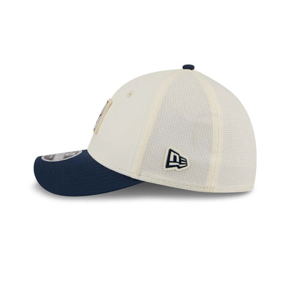 Pictured is this NFL Training 2026 Dallas Cowboys 39THIRTY M-Crown Stretch Fit cap in white. 5