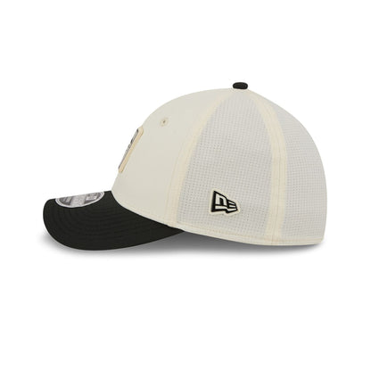 Pictured is this NFL Training 2026 Atlanta Falcons 39THIRTY M-Crown Stretch Fit cap in white. 6