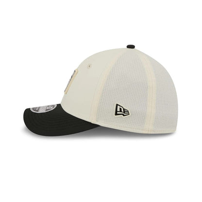 Pictured is this NFL Training 2026 Atlanta Falcons 39THIRTY M-Crown Stretch Fit cap in white. 6