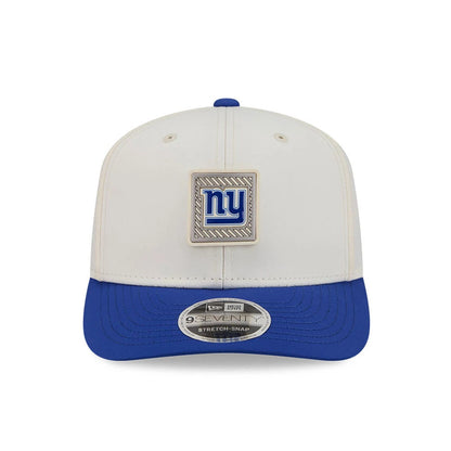 Pictured is this NFL Training 2026 New York Giants 9SEVENTY Stretch Snap cap in white. 2