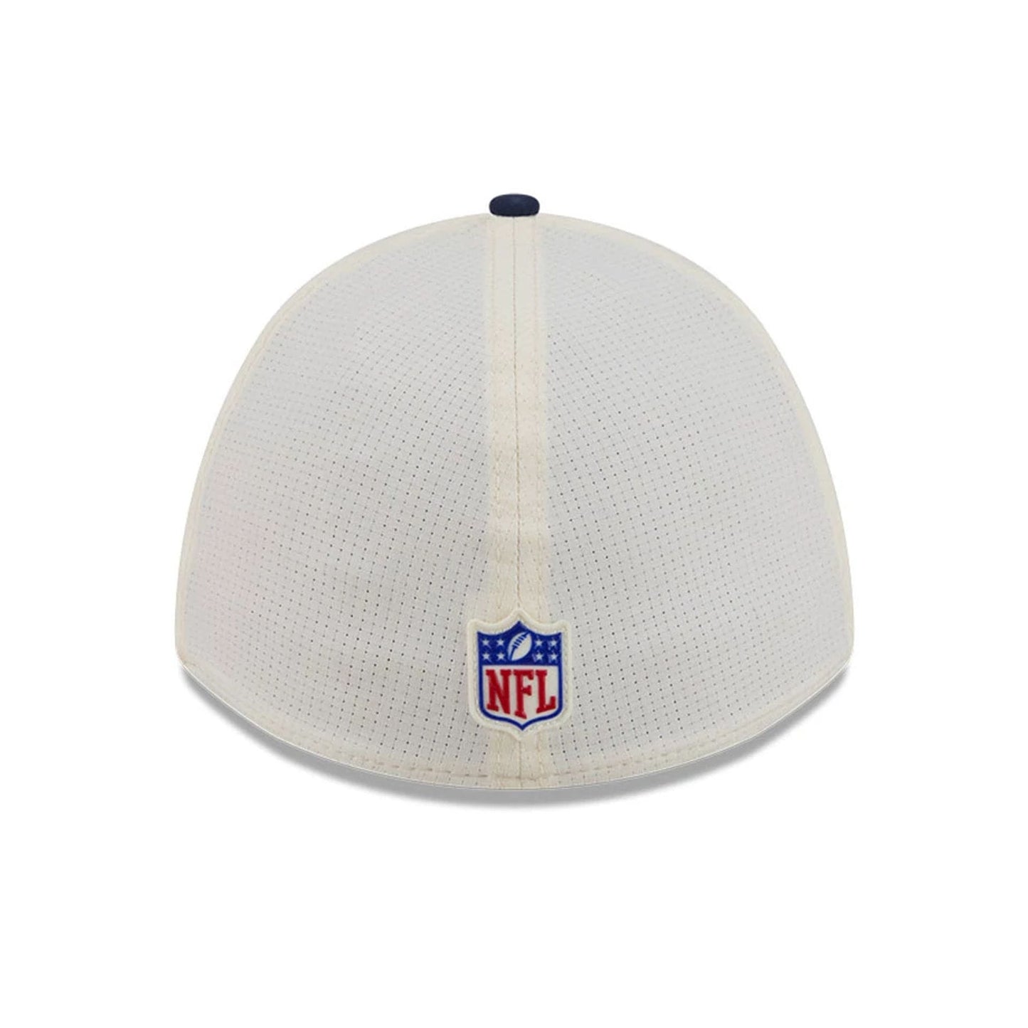 Pictured is this NFL Training 2026 Seattle Seahawks 39THIRTY M-Crown Stretch Fit cap in white. 6