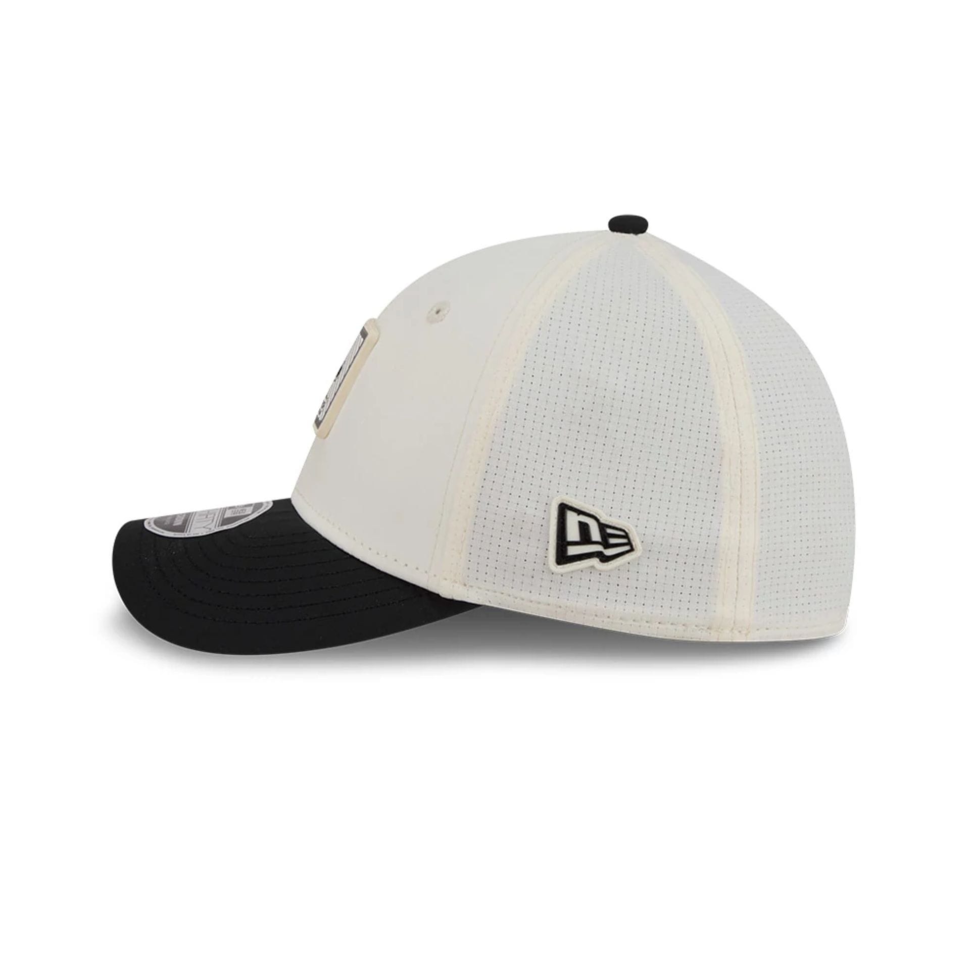 Pictured is this NFL Training 2026 New Orleans Saints 39THIRTY M-Crown Stretch Fit cap in white. 5