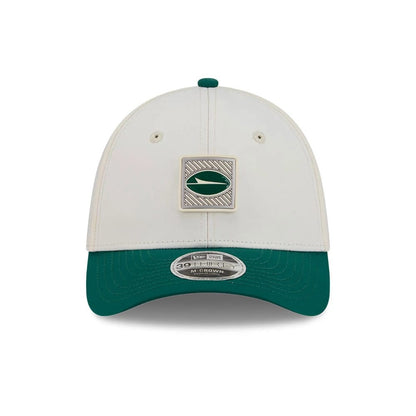 Pictured is this NFL Training 2026 New York Jets 39THIRTY M-Crown Stretch Fit cap in white. 2