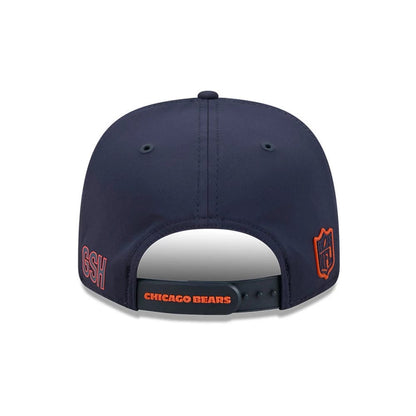 Pictured is this NFL Sideline 2026 Chicago Bears 9SEVENTY Stretch Snap cap in Navy. 4
