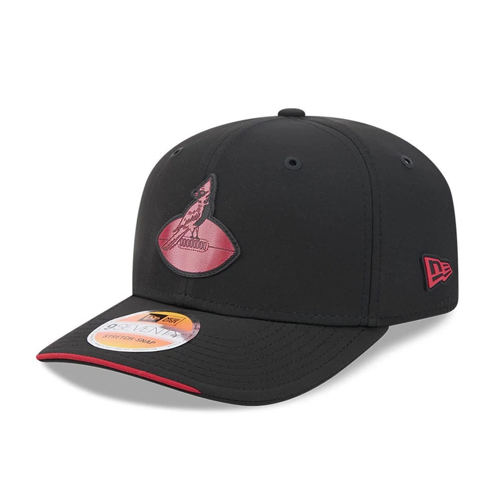 Pictured is this NFL Sideline 2026 Arizona Cardinals 9SEVENTY Stretch Snap cap in black. 1