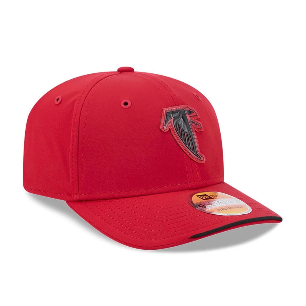 Pictured is this NFL Sideline 2026 Atlanta Falcons 9SEVENTY Stretch Snap cap in Red. 3